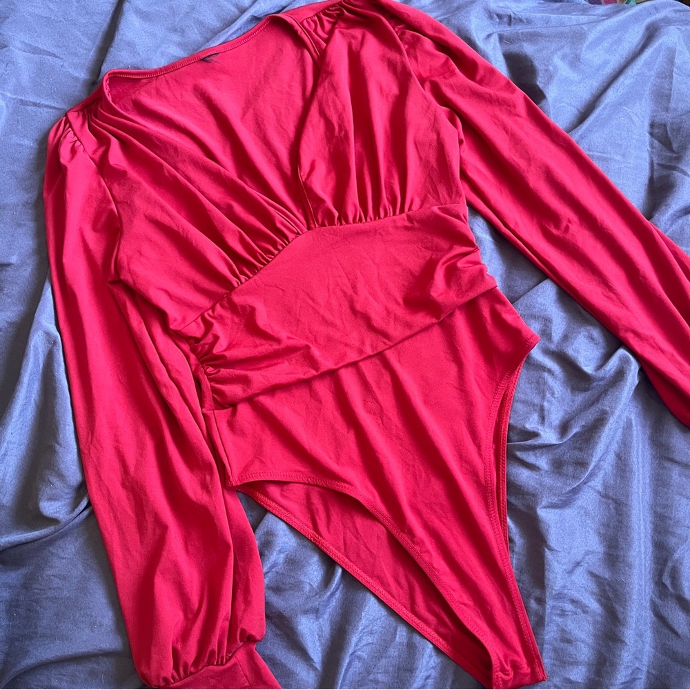 Red bodysuit